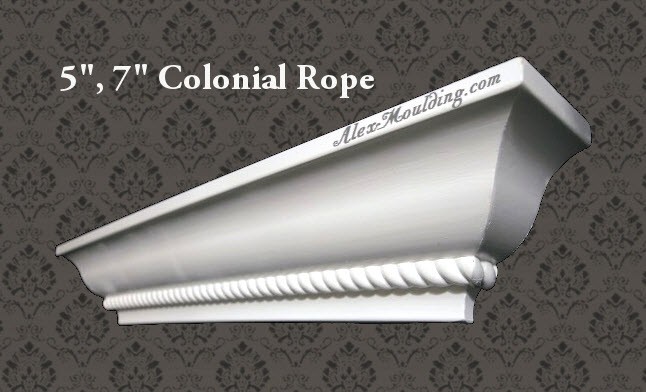 Colonial Rope 5,7" crown molding